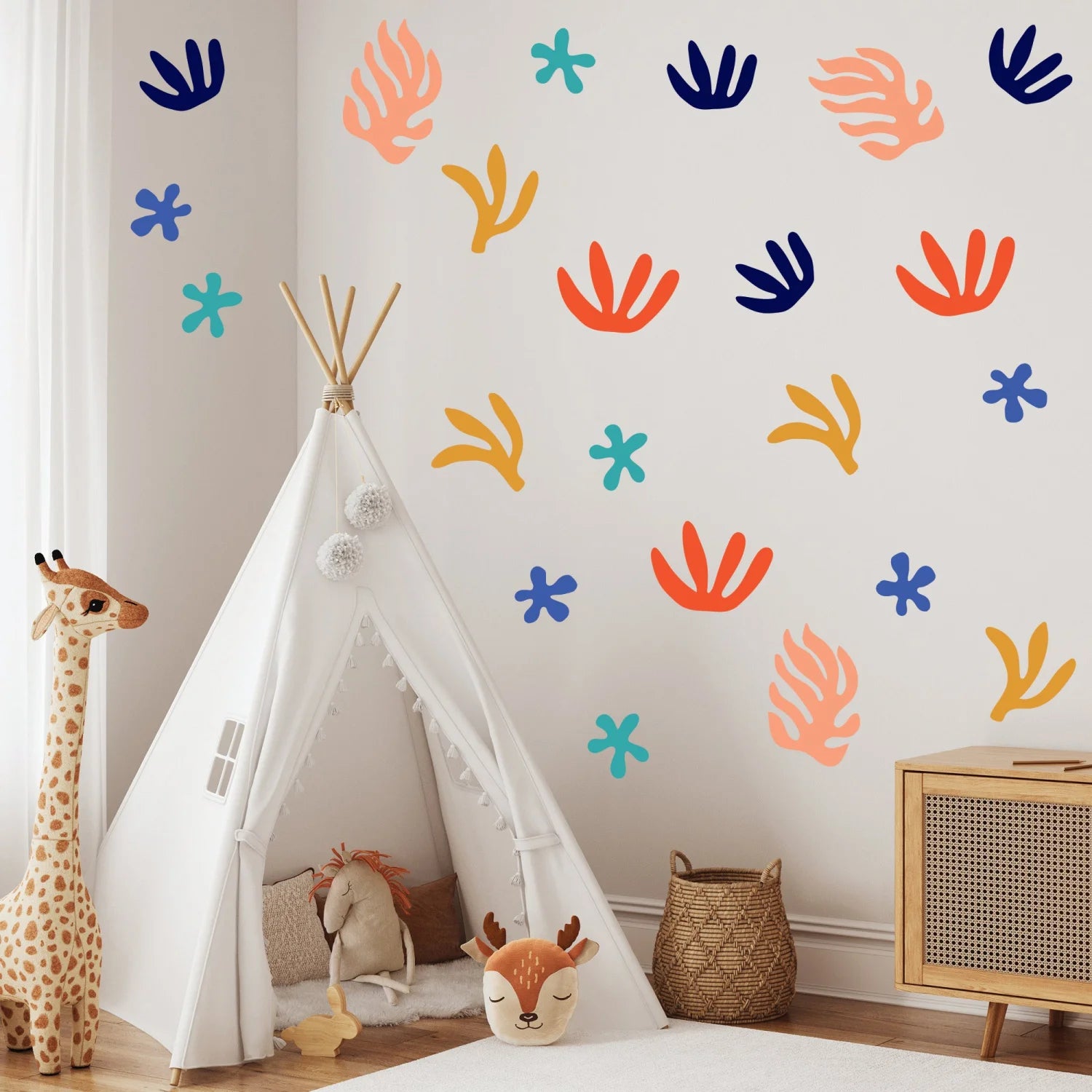 Abstract Florals Wall Decal - Decals Nature