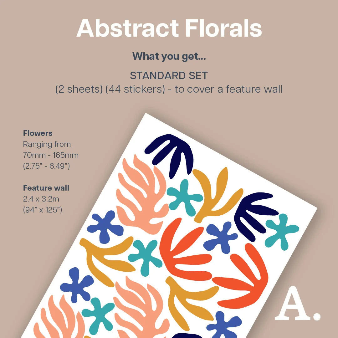 Abstract Florals Wall Decal - Decals Nature