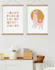 Alphabet and Alpaca Print - Prints Boho Love