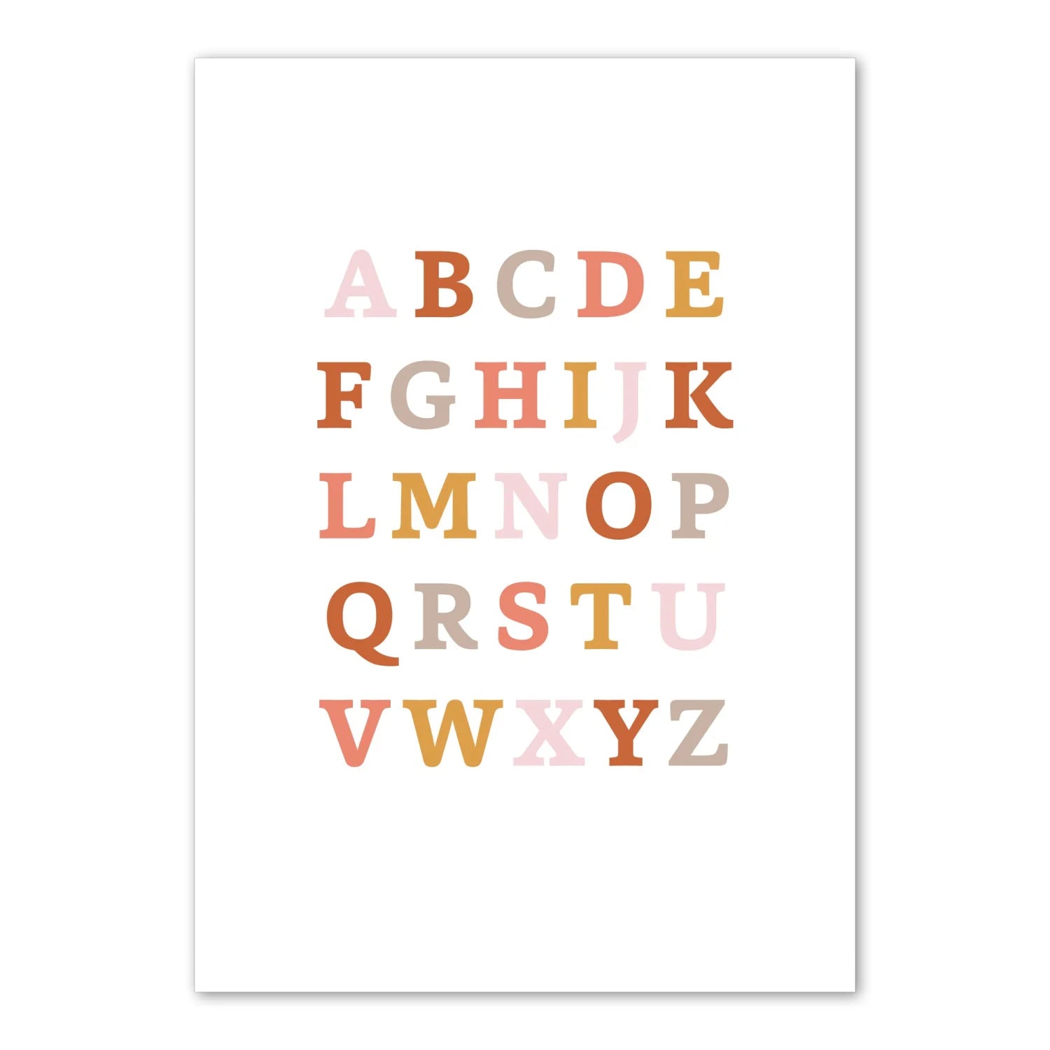 Alphabet and Butterfly Print - Prints Boho Love