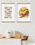 Alphabet and Cheetah Print - Multi Prints Animals