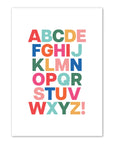 Alphabet Print - Bright Bold Font Prints and Beautiful
