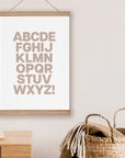 Alphabet Print - Sand Bold Font Prints and Beautiful