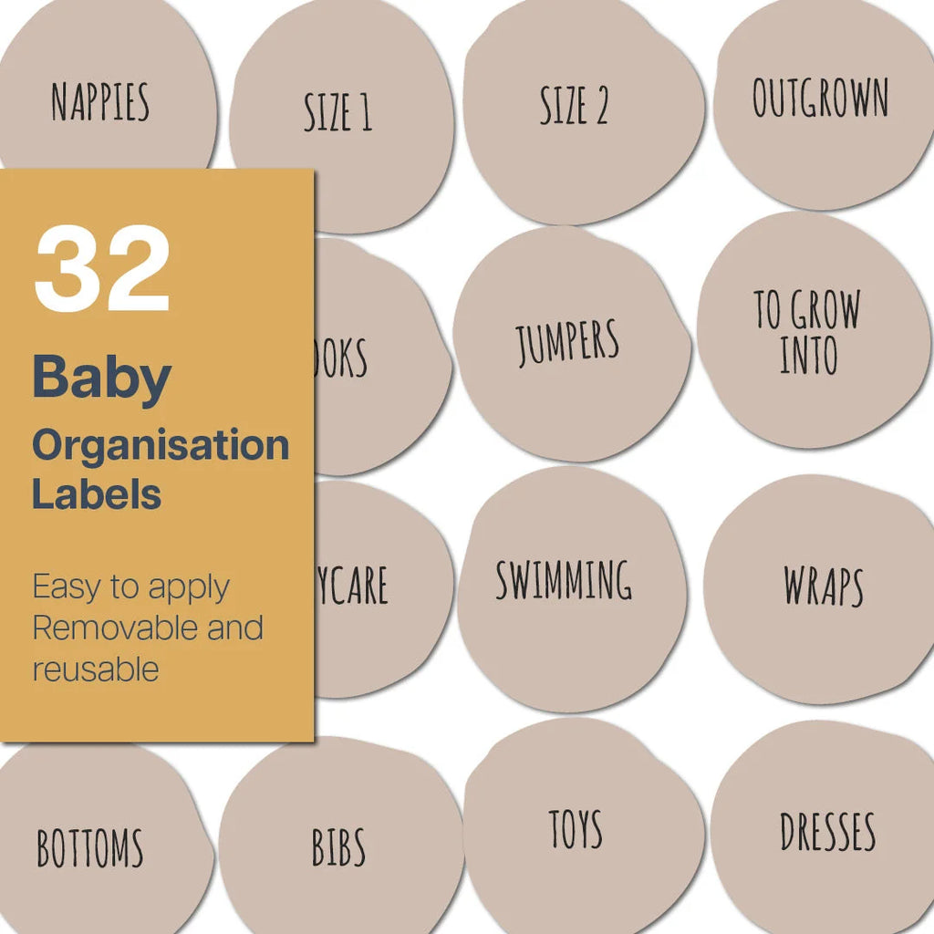 Baby Labels - Sand Dots Organisation