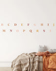Classic Alphabet Wall Decal - Warm Decals