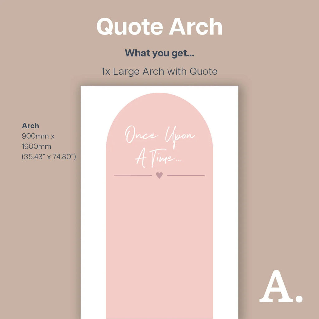 Once Upon A Time Arch - Decals Quote Arches
