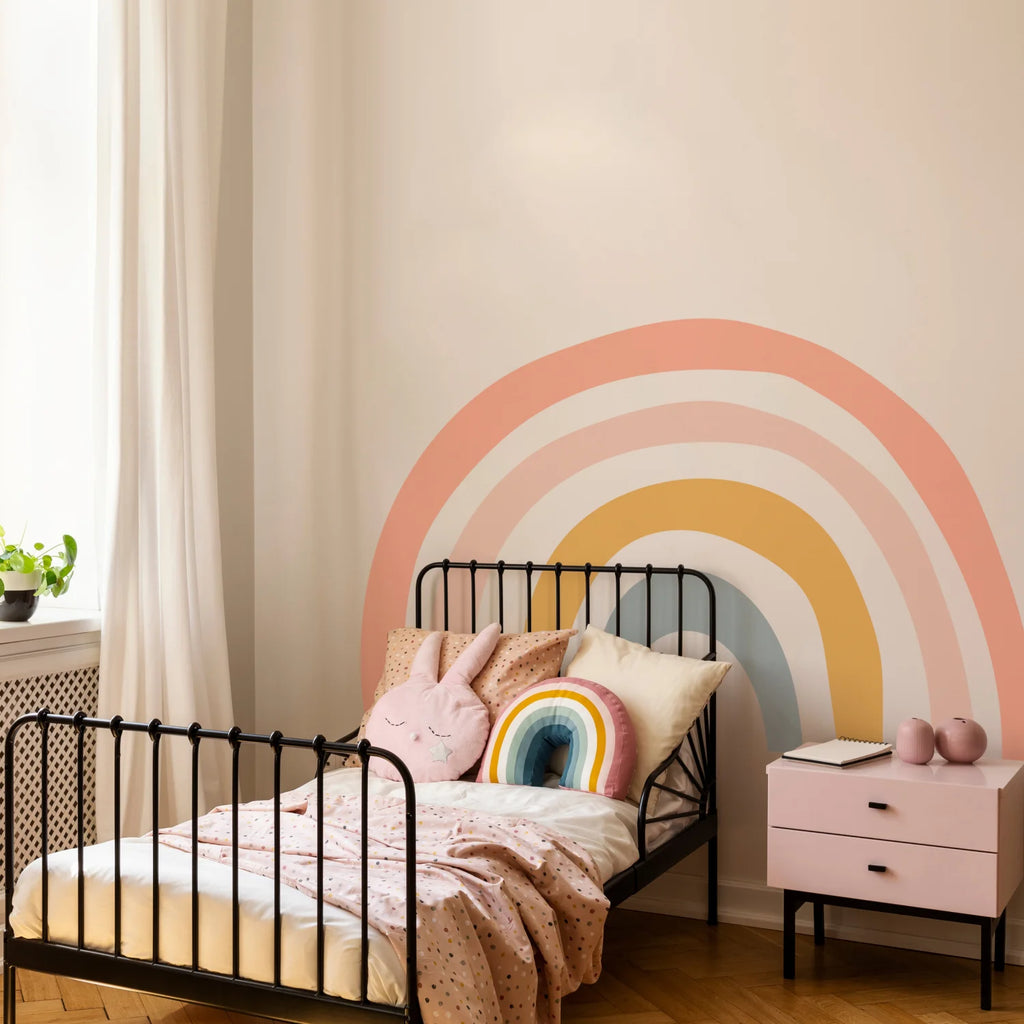Warm Rainbow Wall Decal - Decals Big Features