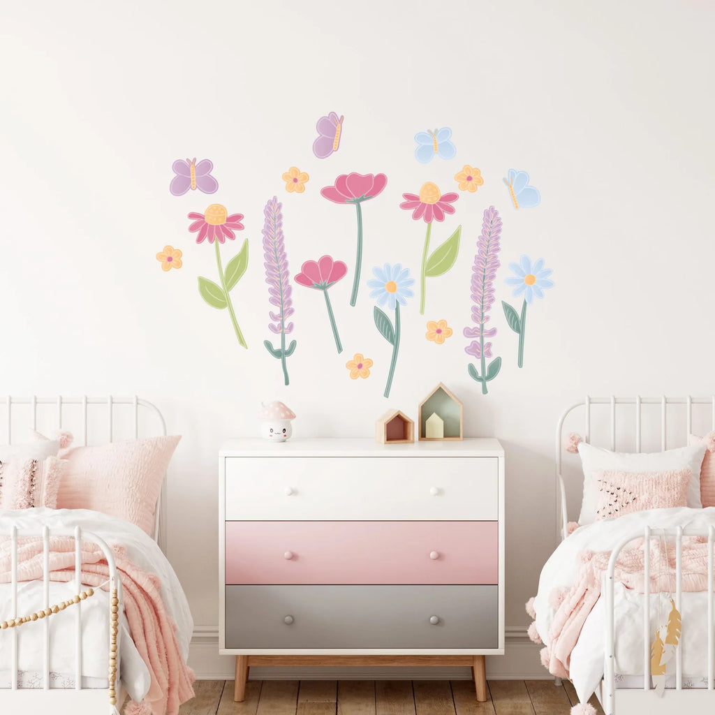 Wild Flowers Wall Decal - Decals Nature
