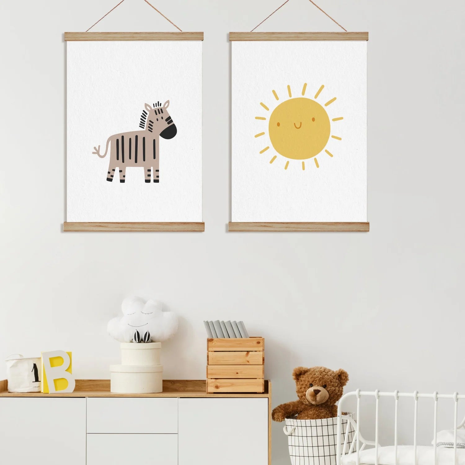 Zebra and Sun Print - Prints Animals